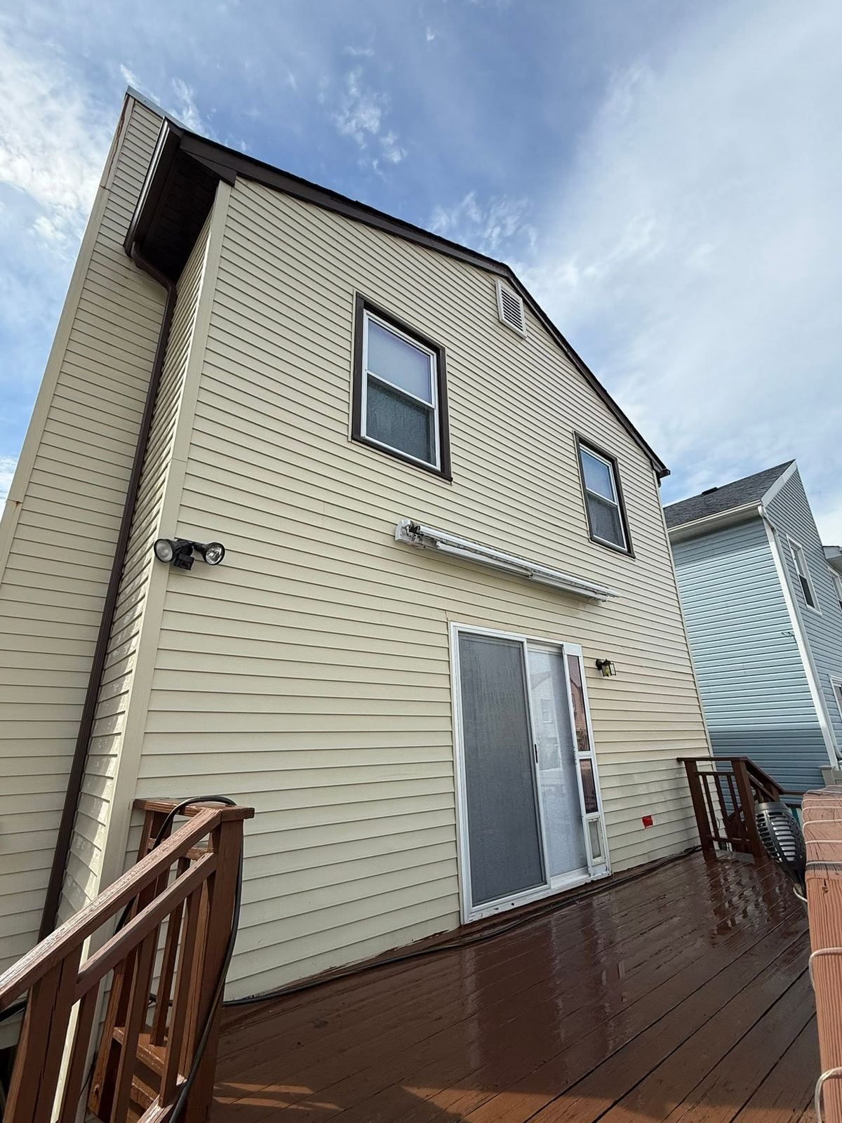 Beige two-story — Catanzaro's Power Washing