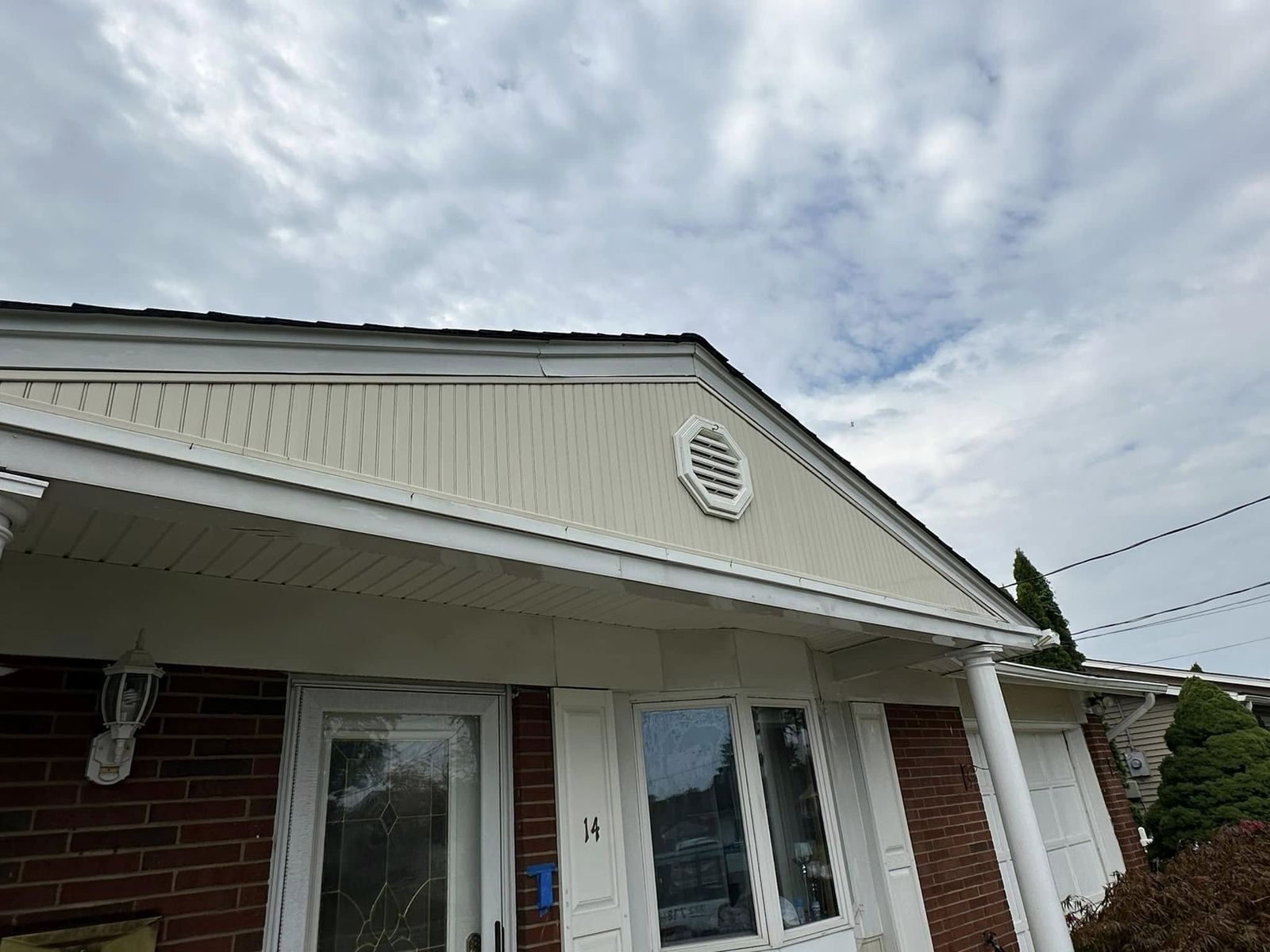Front gable and porch — Catanzaro's Power Washing