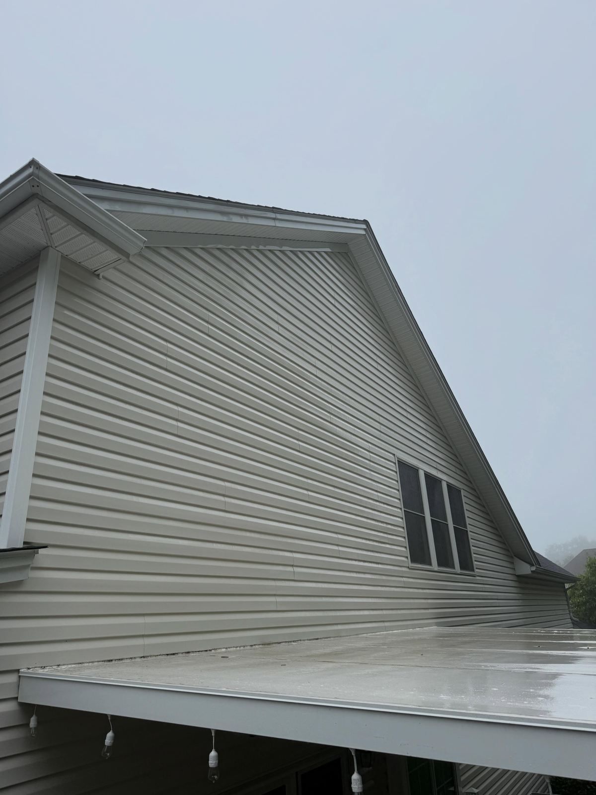 Gable siding over flat roof — Catanzaro's Power Washing