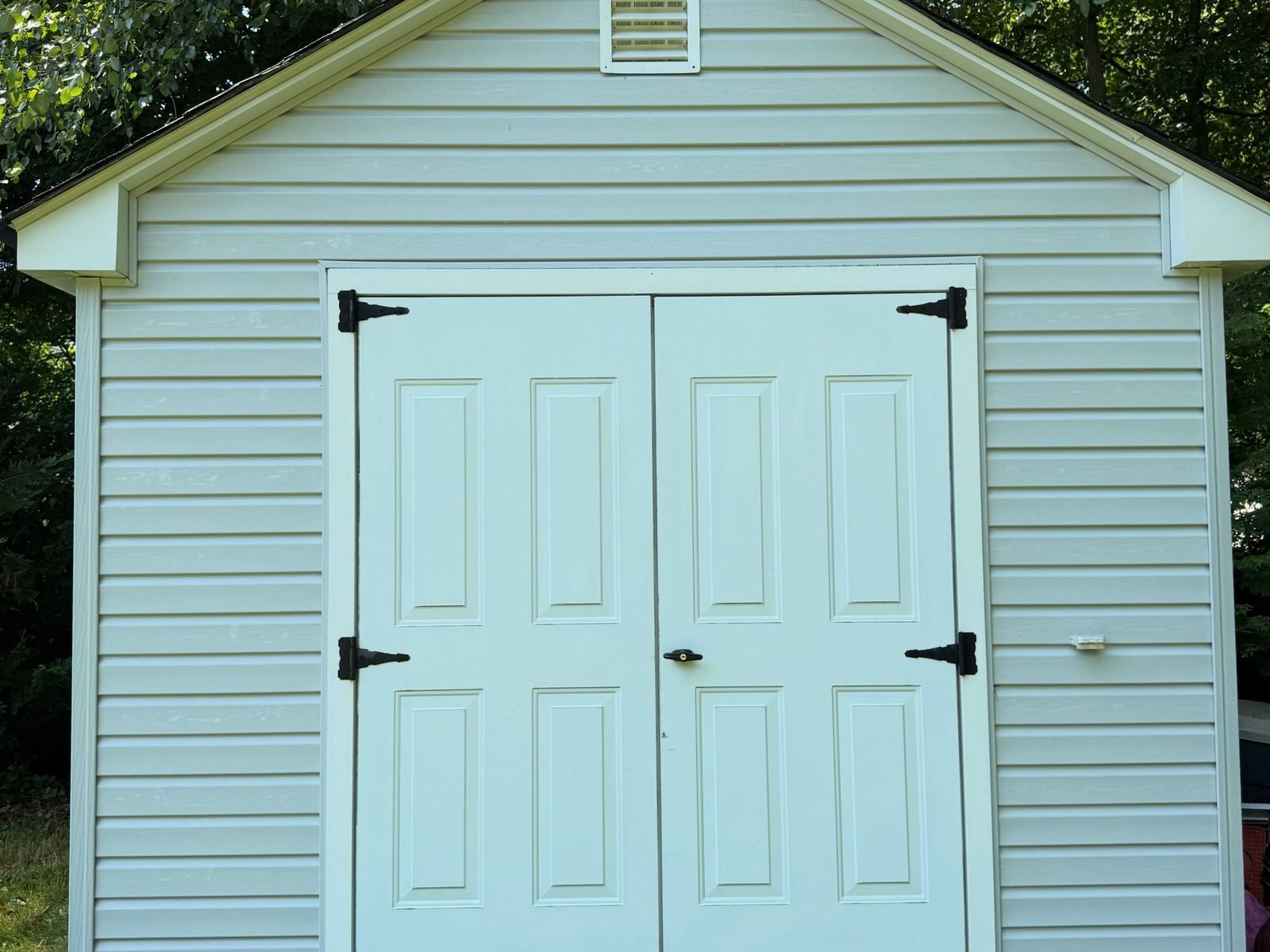 Shed double doors — Catanzaro's Power Washing