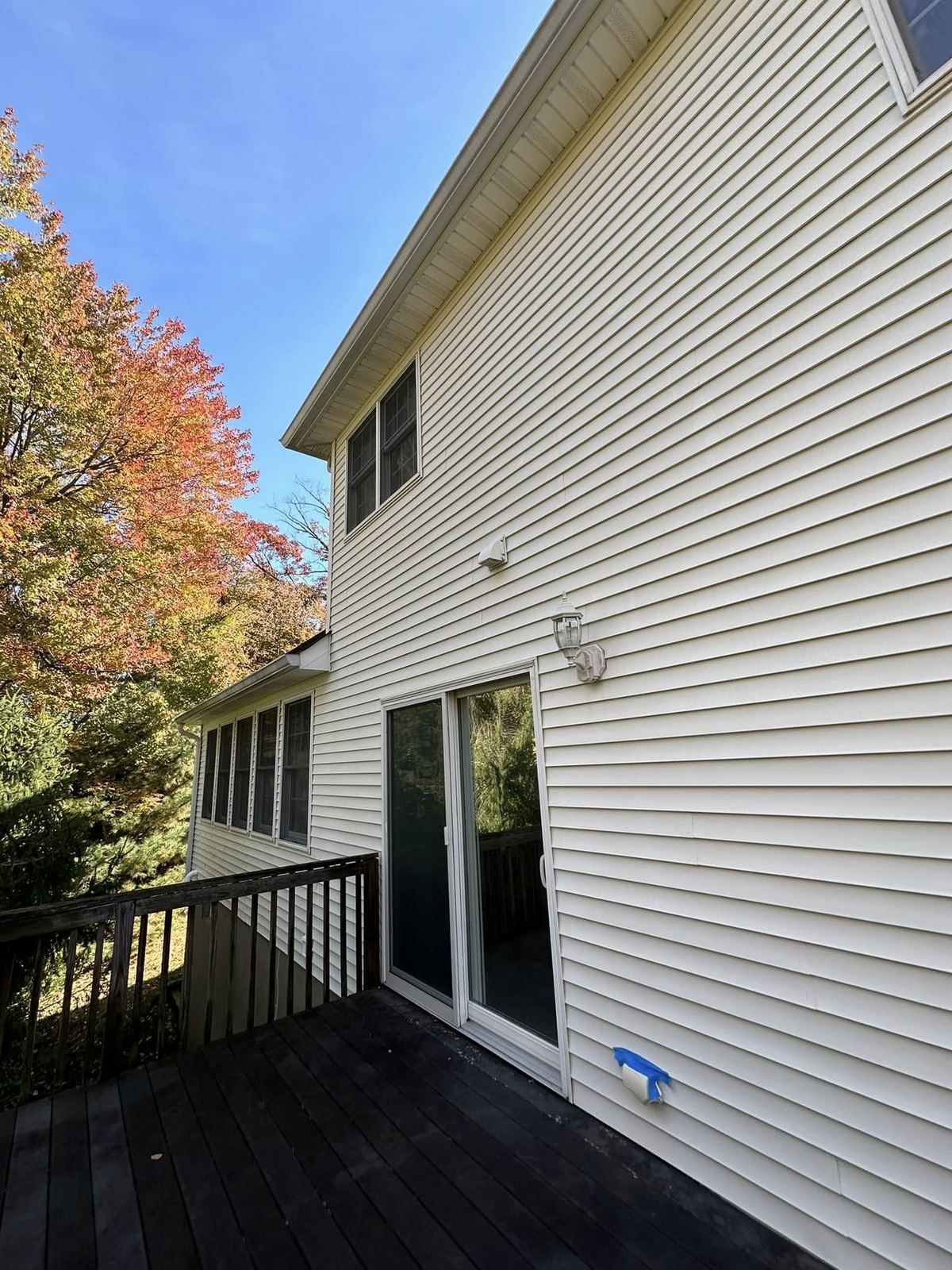 Siding rear with deck stairs — Catanzaro's Power Washing