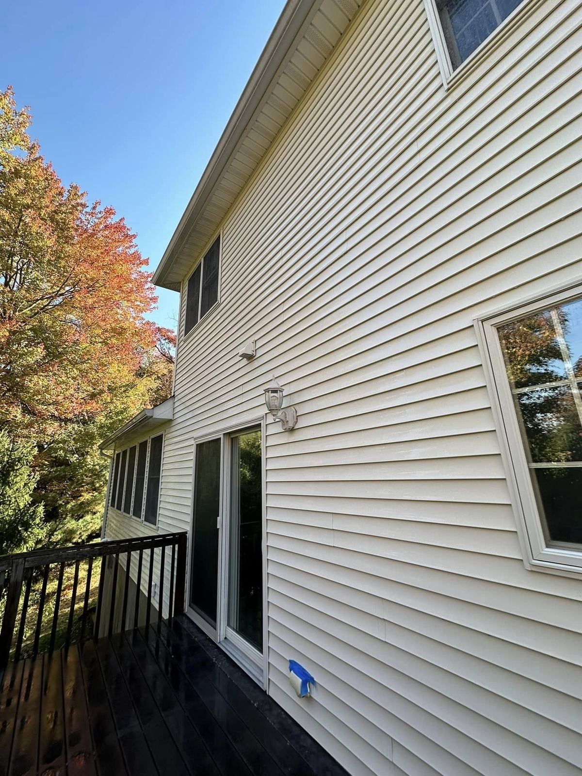 Siding rear with deck — Catanzaro's Power Washing