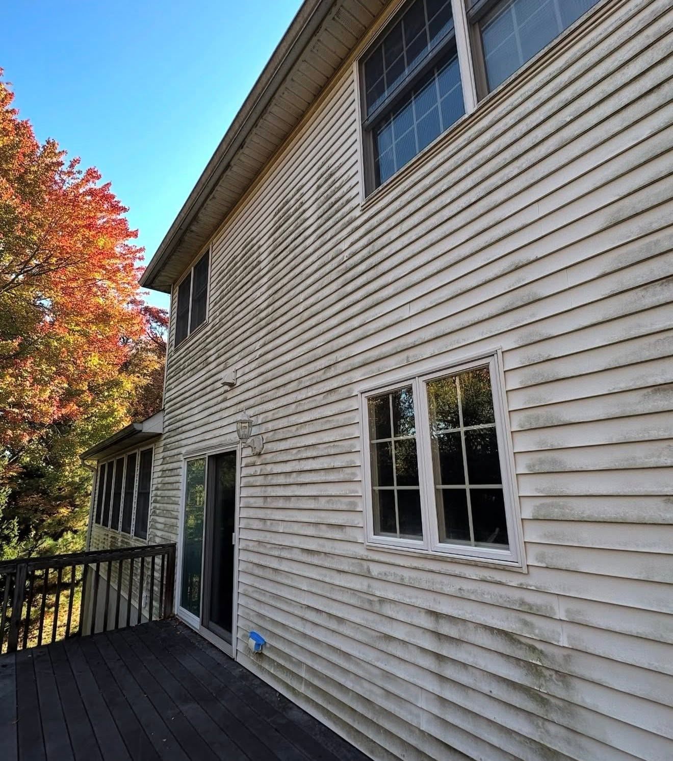 Siding rear with deck — Catanzaro's Power Washing