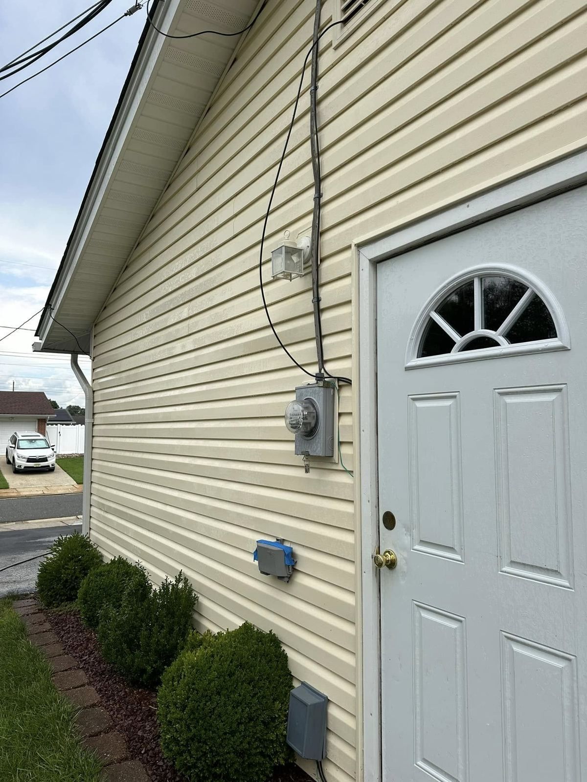 Siding with side door — Catanzaro's Power Washing