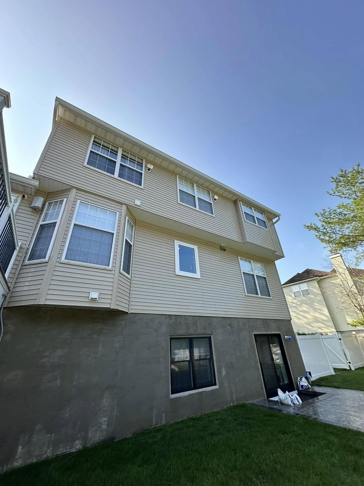 Three-story rear siding — Catanzaro's Power Washing