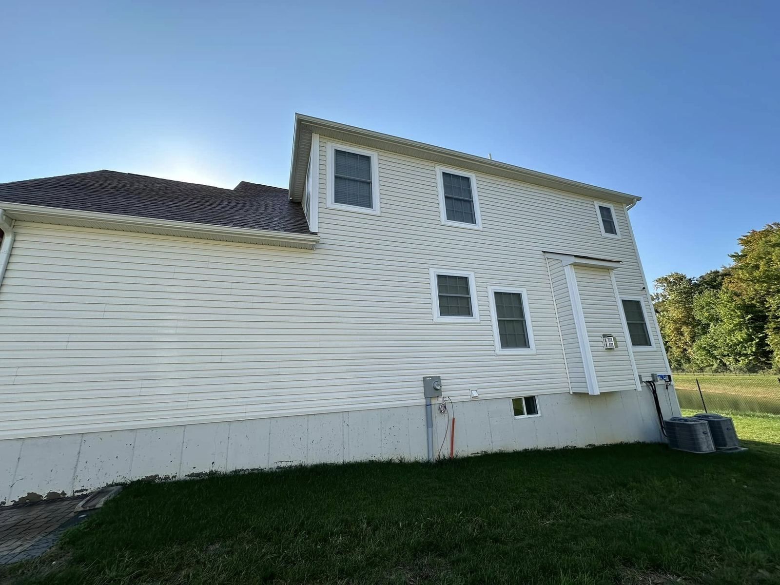 Two-story side elevation — Catanzaro's Power Washing