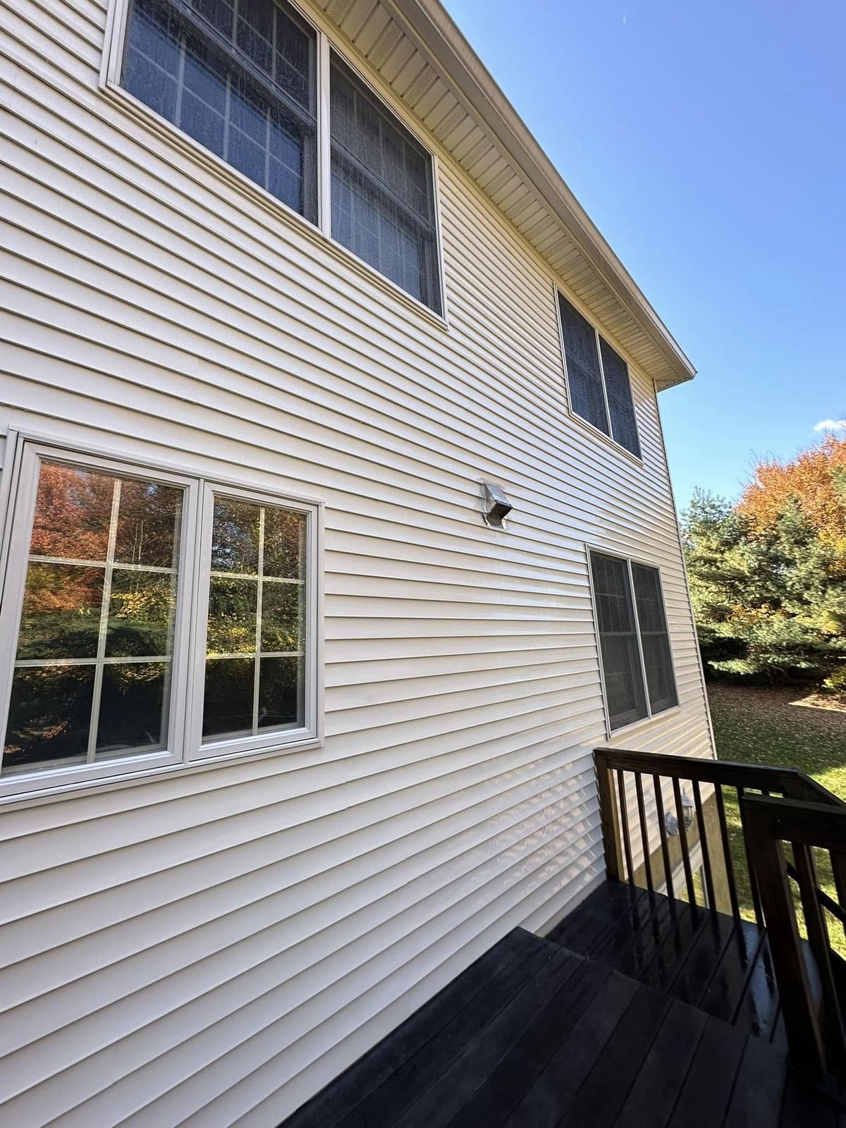 Two-story siding with deck — Catanzaro's Power Washing