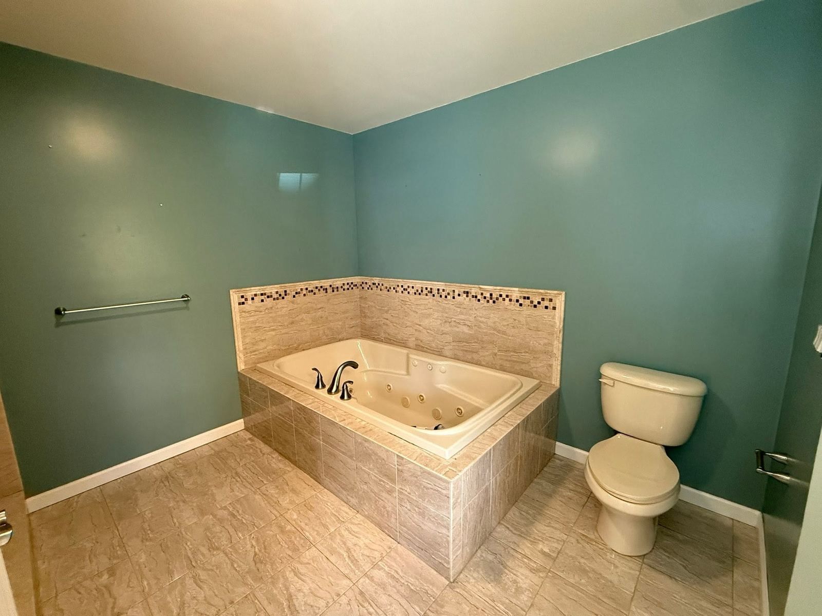 Bathroom painted teal, before — Catanzaro's Power Washing