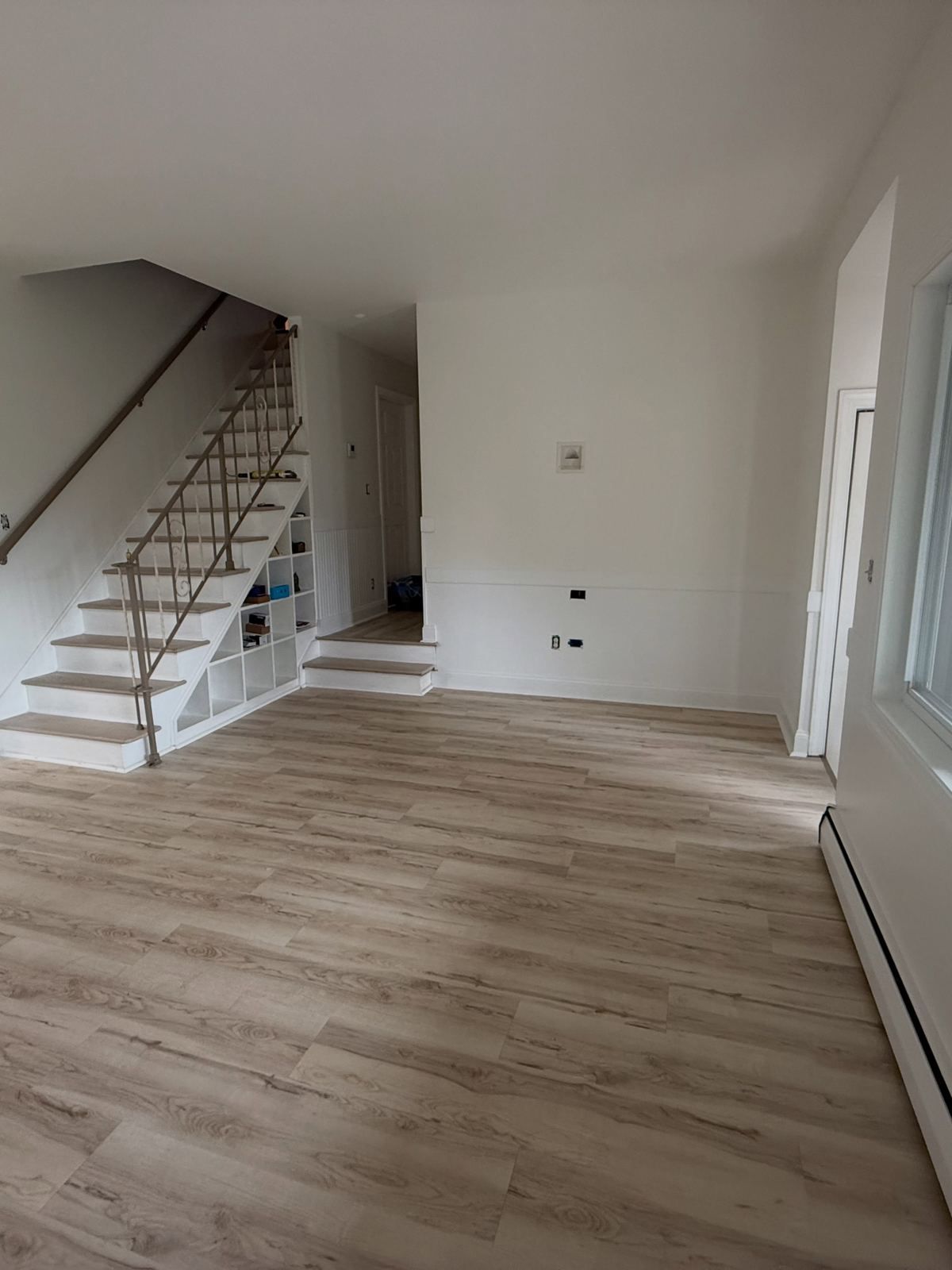 Stairway and wall, freshly painted — Catanzaro's Power Washing
