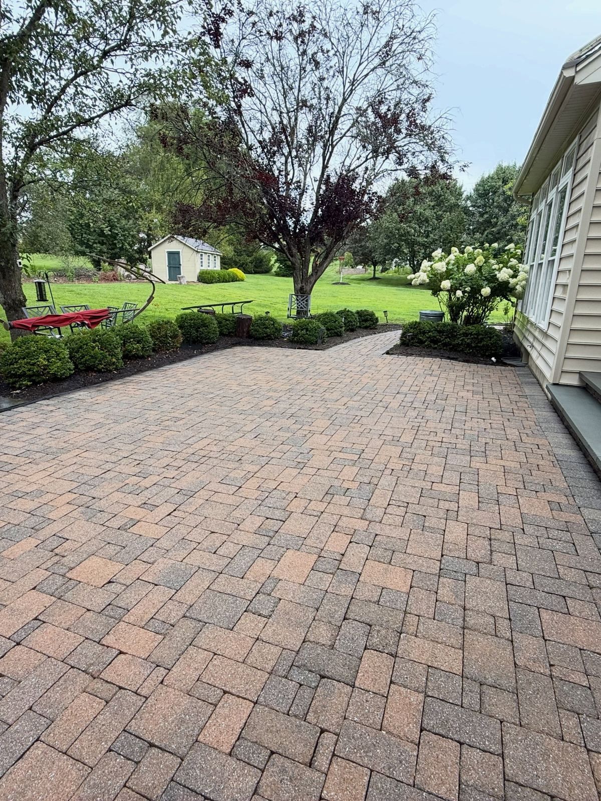 Paver patio, cleaned — Catanzaro's Power Washing