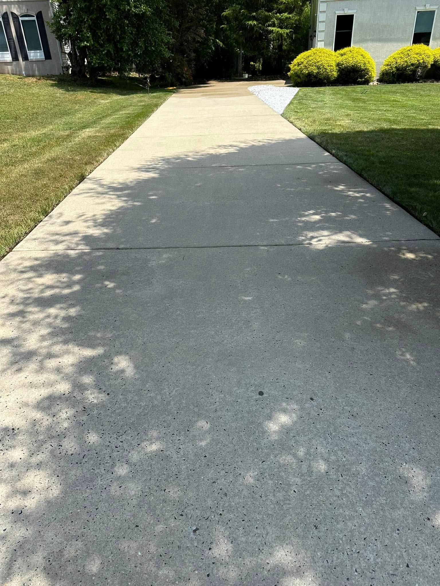 Concrete front walk, cleaned — Catanzaro's Power Washing