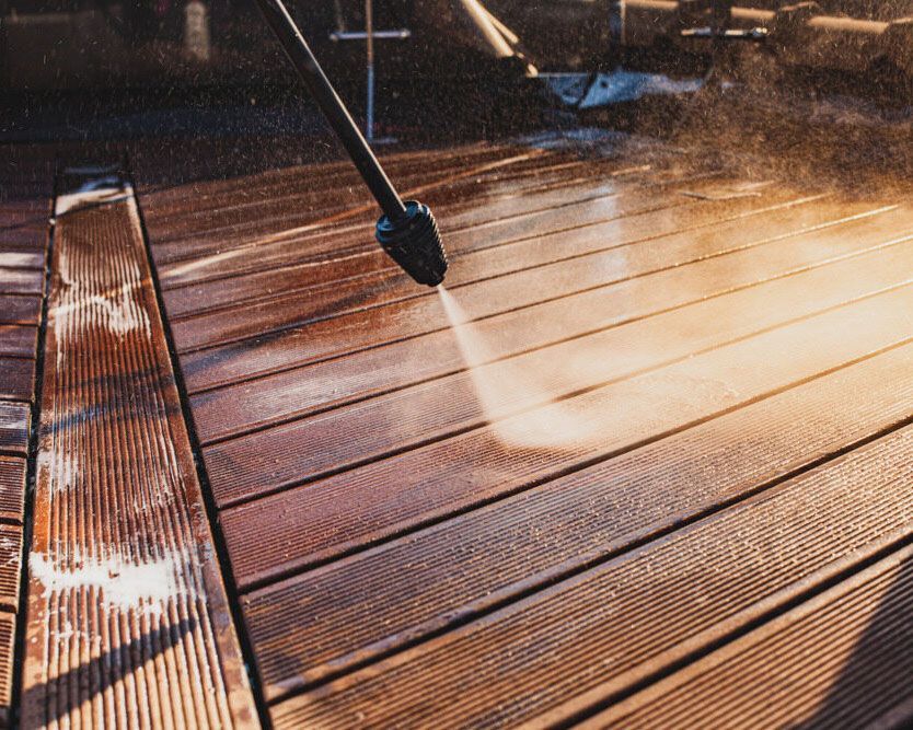 Revitalizing a Wooden Deck with a High-Pressure Washer - Professional Cleaner in Lennox Head