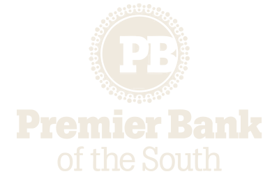 Logo for Cullman Savings Bank with a blue block design and text.