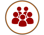 A group of people are standing next to each other in a circle.