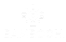 Logo for a company called bambooh in white