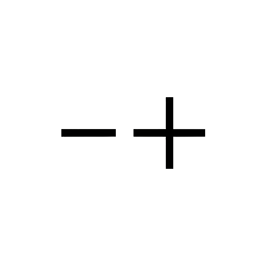 Minus plus