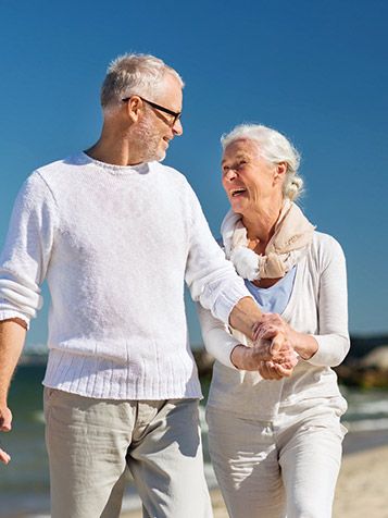 An elderly couple