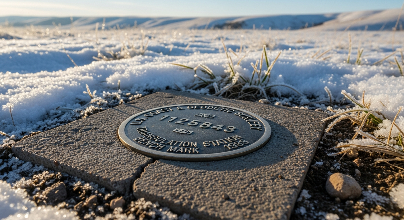 A survey marker,