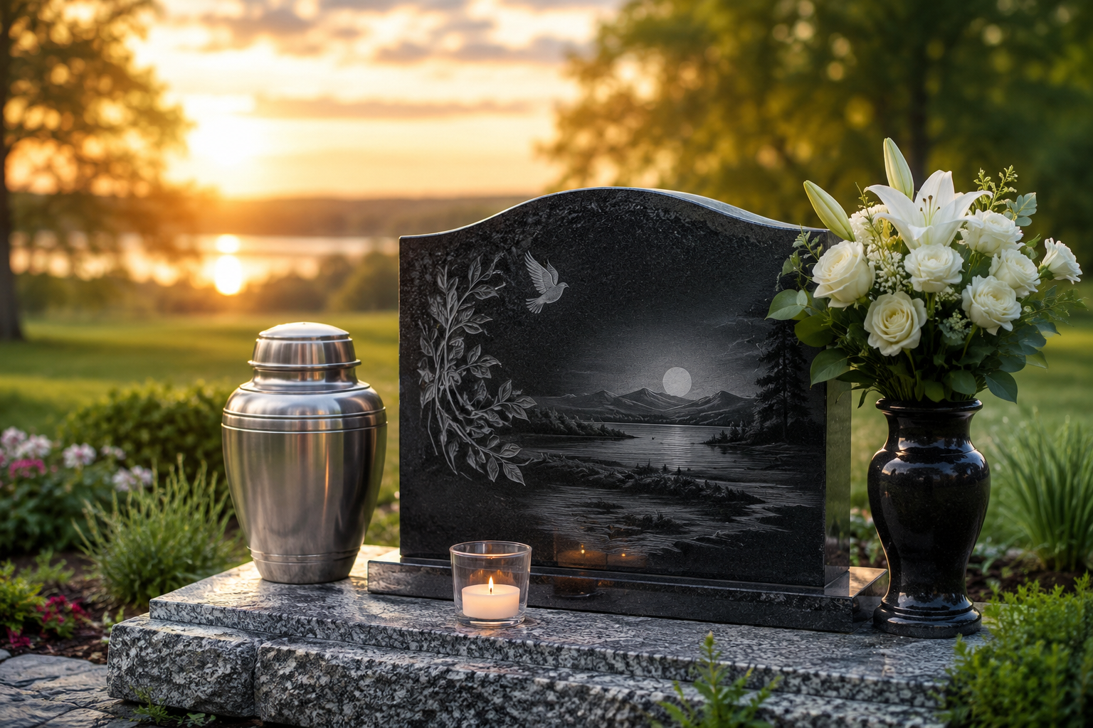gravestone for cremation 