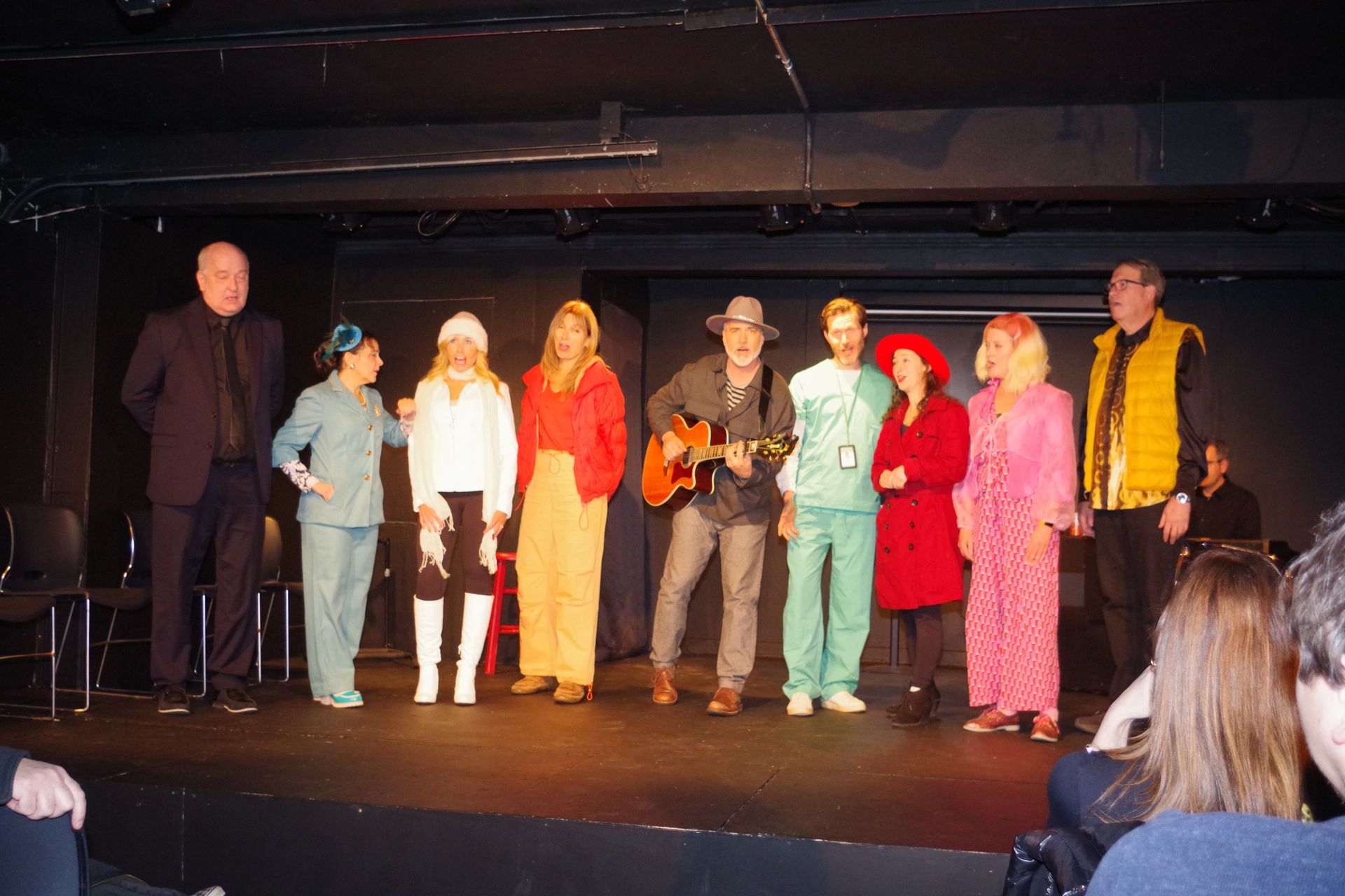 (Left to Right) Jim Muthersbaugh, Robin Reiser, Diane Birnholz, Jojo Keane, Michael Bud, Brian Heuer, Katie Carriero, Jennifer Prescott, Bob Korin