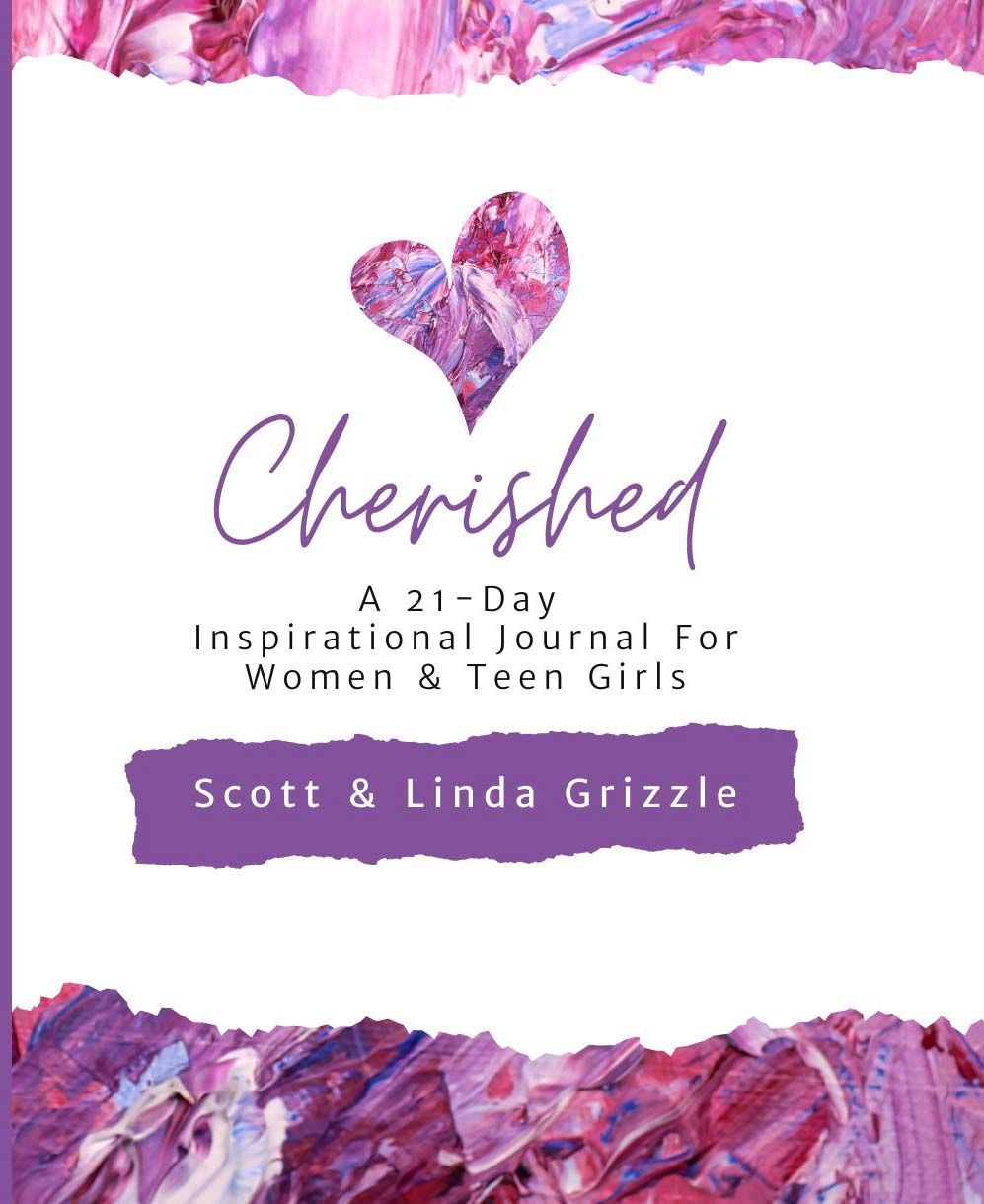 The cover of cherished a 21 day inspirational journal for women and teen girls