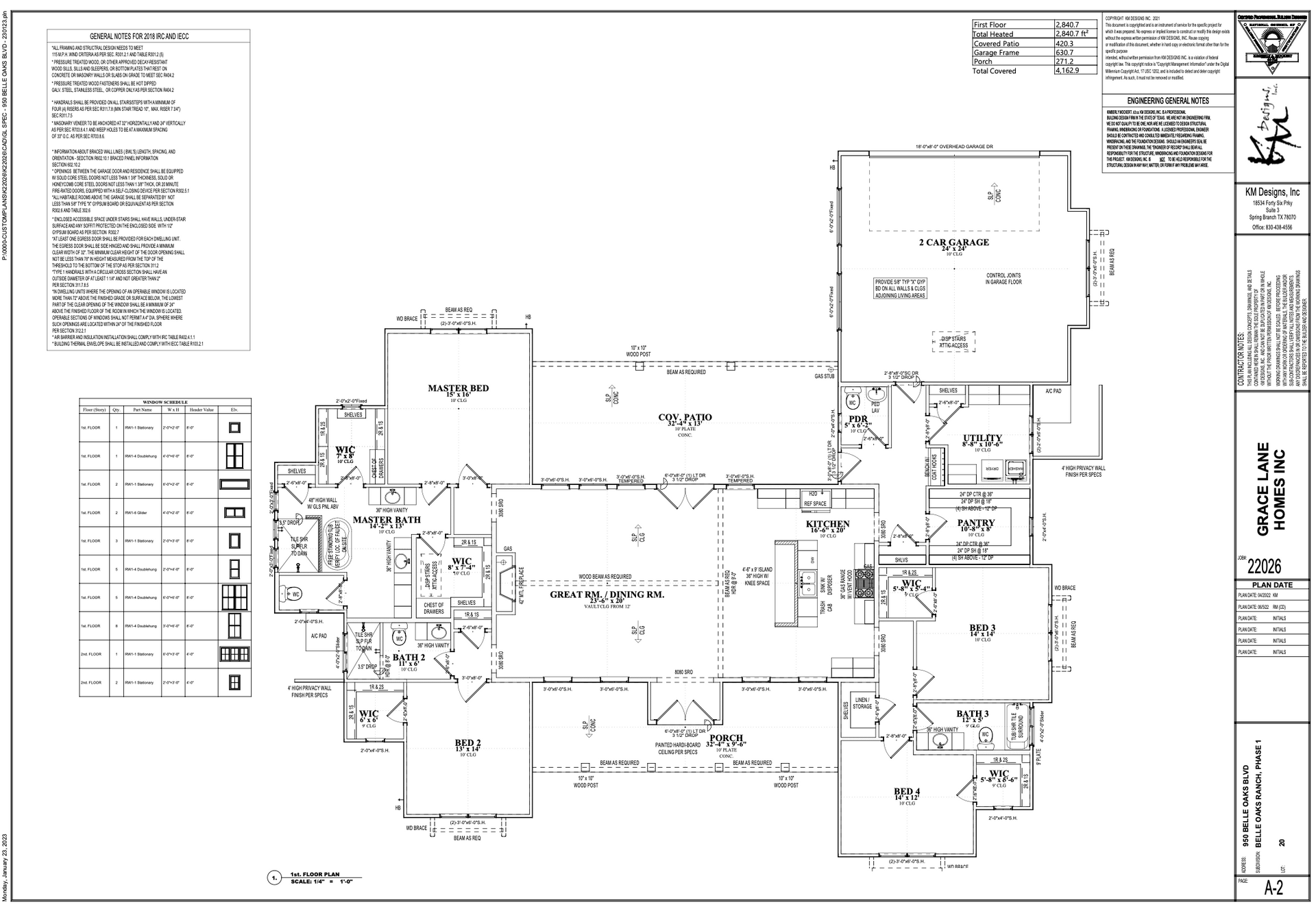 Property Plat for Home Site