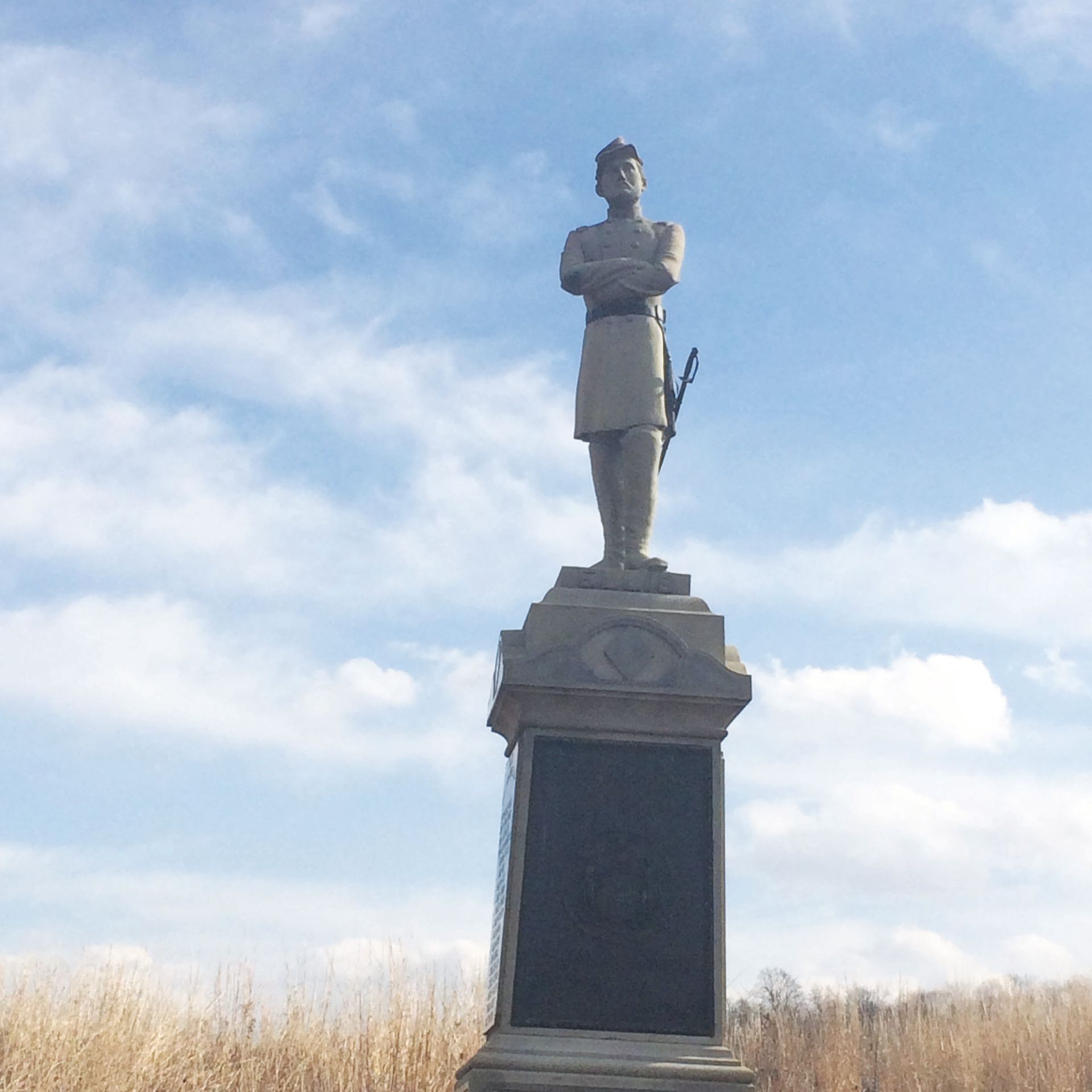 The 124th NY Memorial, withCol. Ellis standing (Author photo)
