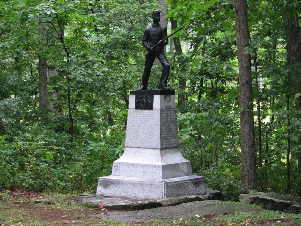 The 145th Pennsylvania Monument, Brooke Ave. (Author Photo)