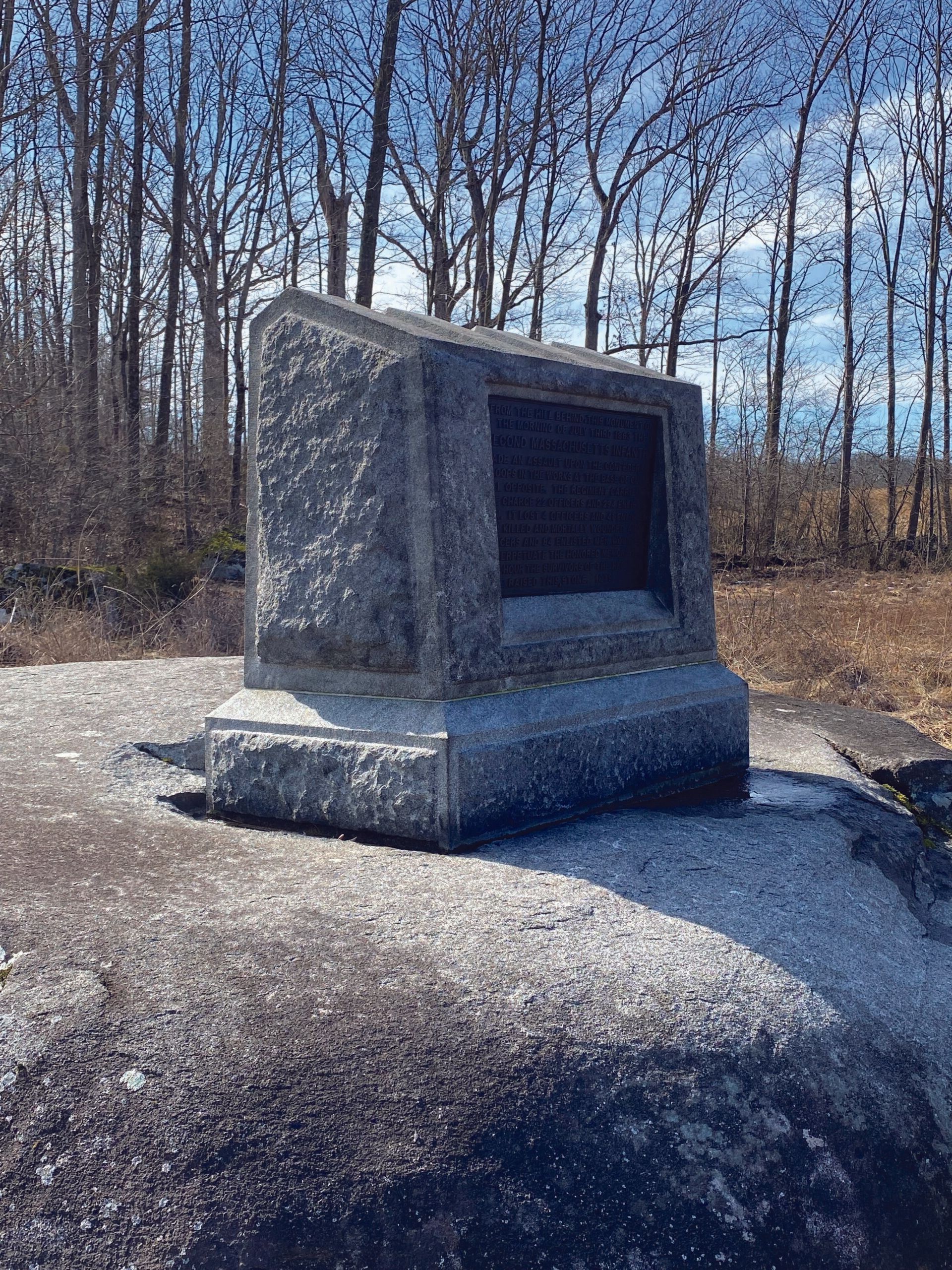 The 2nd Massachusetts Memorial, Gettysburg