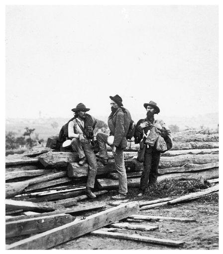 Captured Confederates at Gettysburg
(Library of Congress)