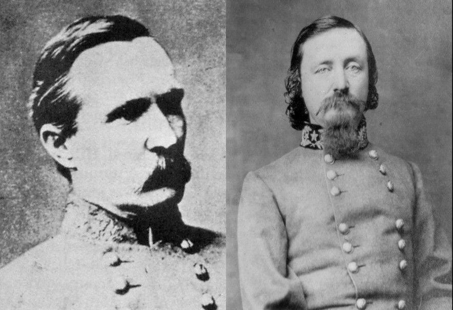 Harry Heth (l.) and George Pickett (r.)
(Library of Congress)