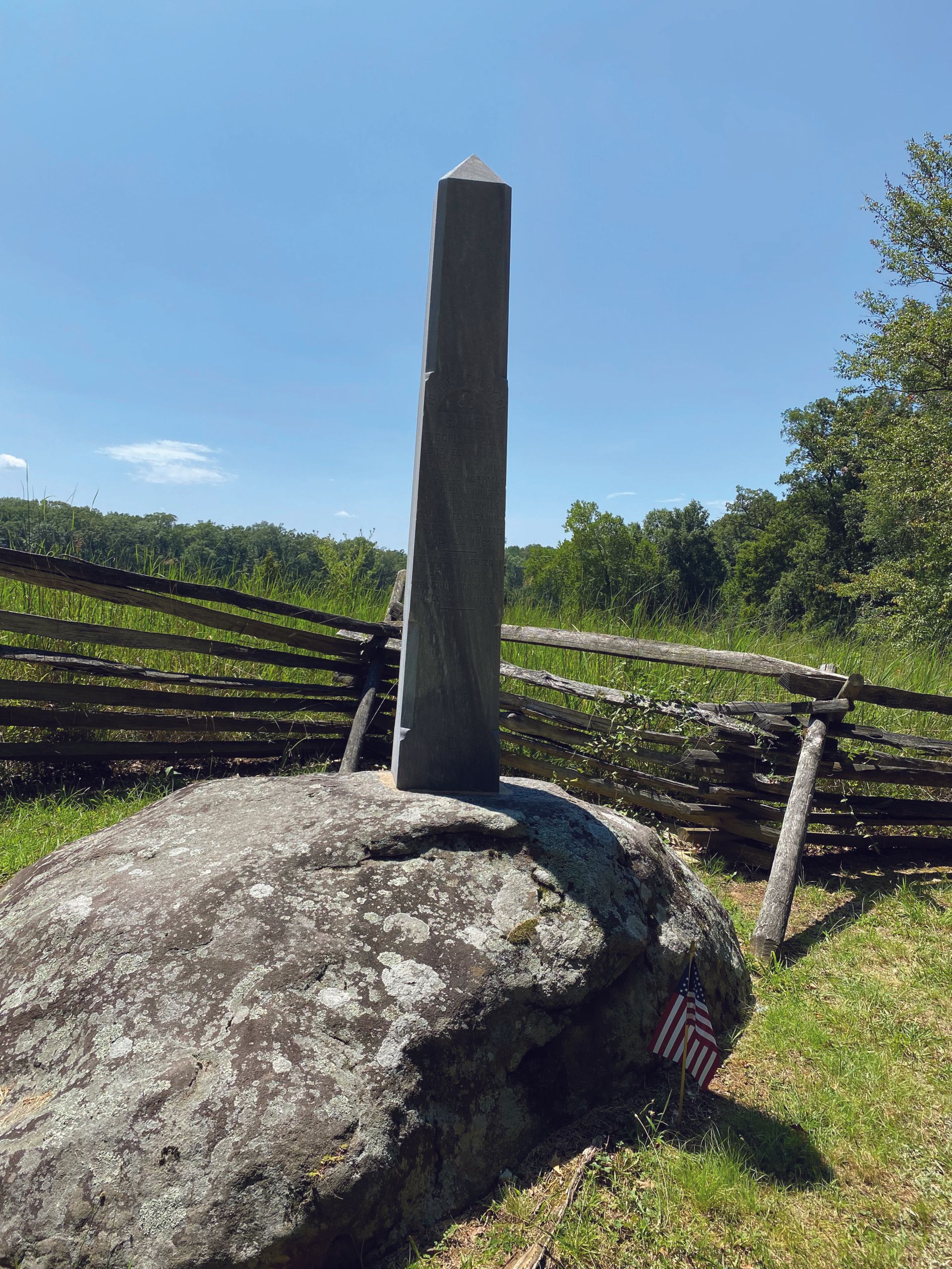 The Zook Memorial, Gettysburg (Author Photo)