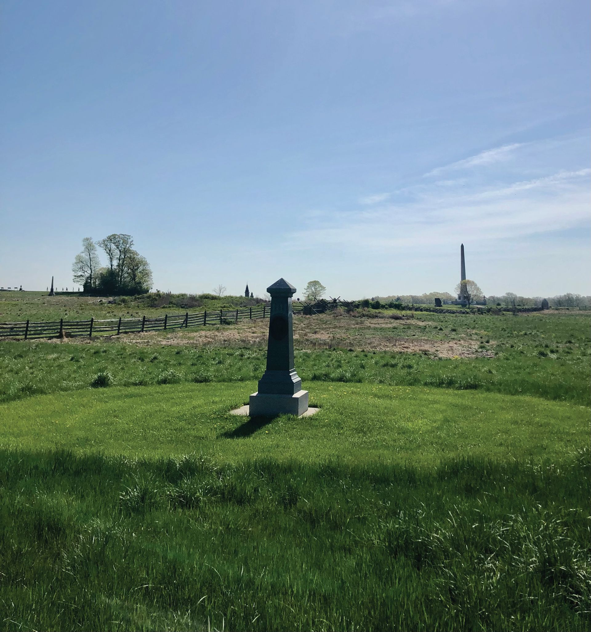 The Ward Memorial, near Cemetery Ridge (Author photo)