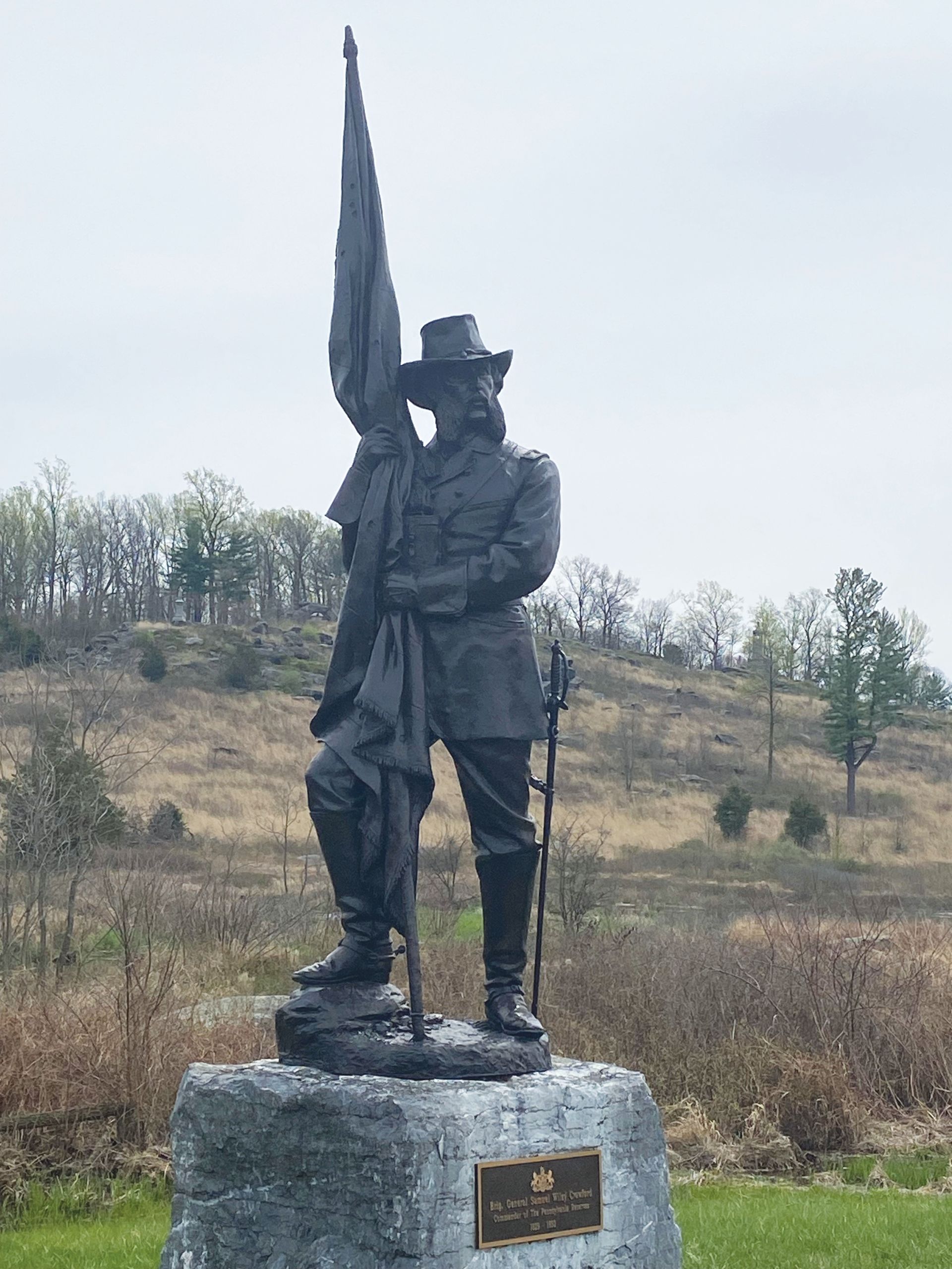 Crawford statue Caption: The Crawford Portrait Statue, Valley of Death (Author photo)