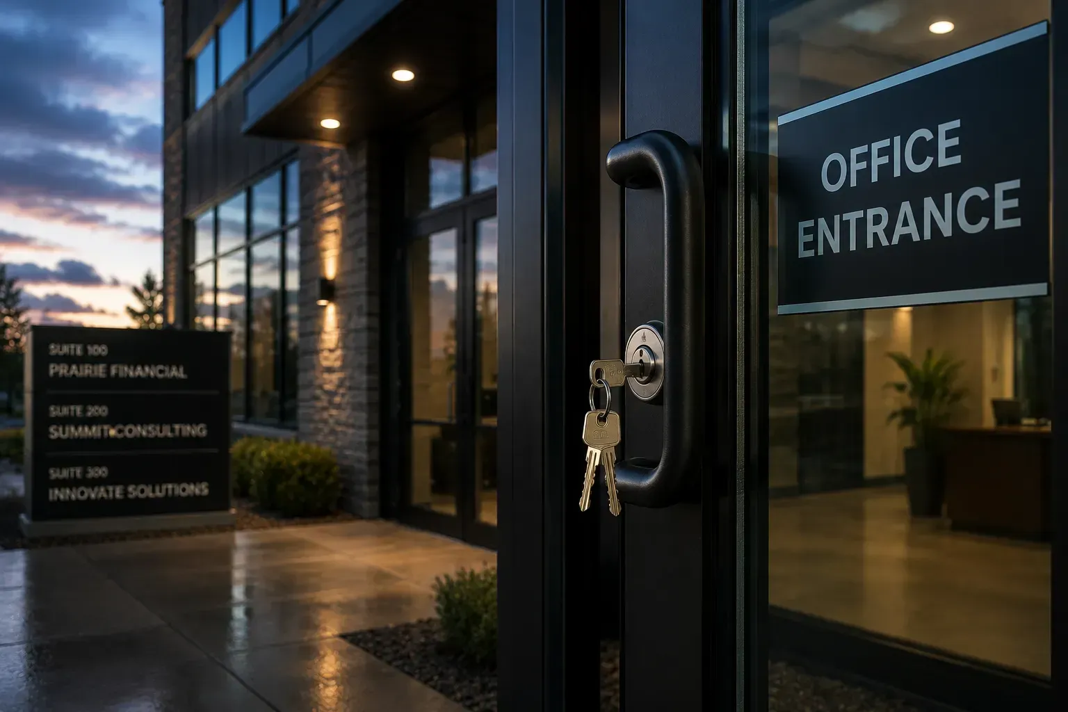 Business lockout service for office entry doors, commercial locks, and key access in Denver CO.