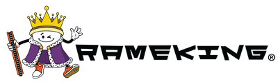 RamKing logo featuring a smiling cartoon king holding a scepter, wearing a crown and purple robe.