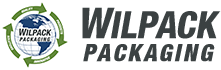 Logo of Wilpack Packaging with recycling symbol around a globe graphic.