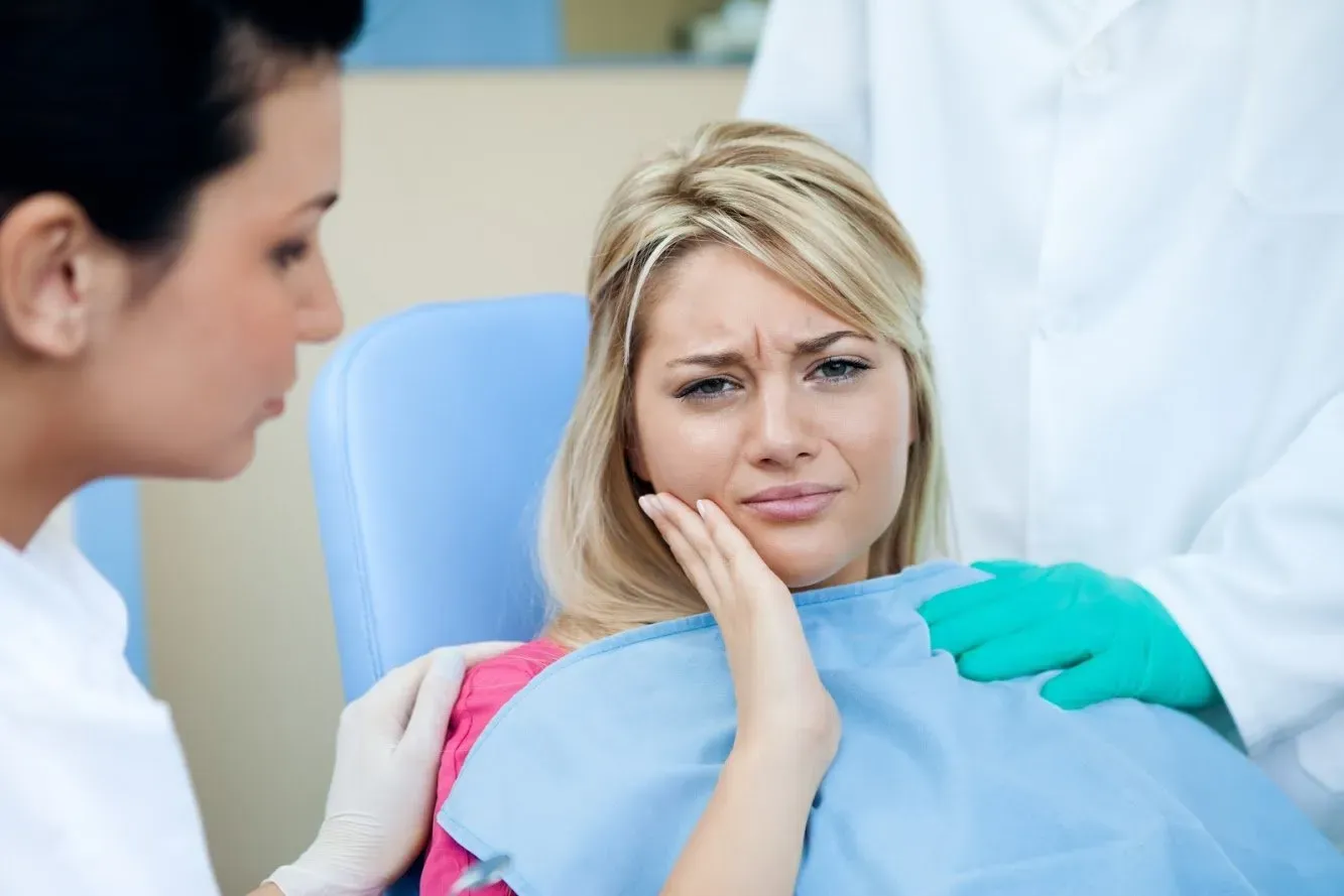Dentist Calming The Patient — Runcorn, QLD — Runcorn Dental Dentist Calming The Patient — Runcorn, QLD — Runcorn Dental