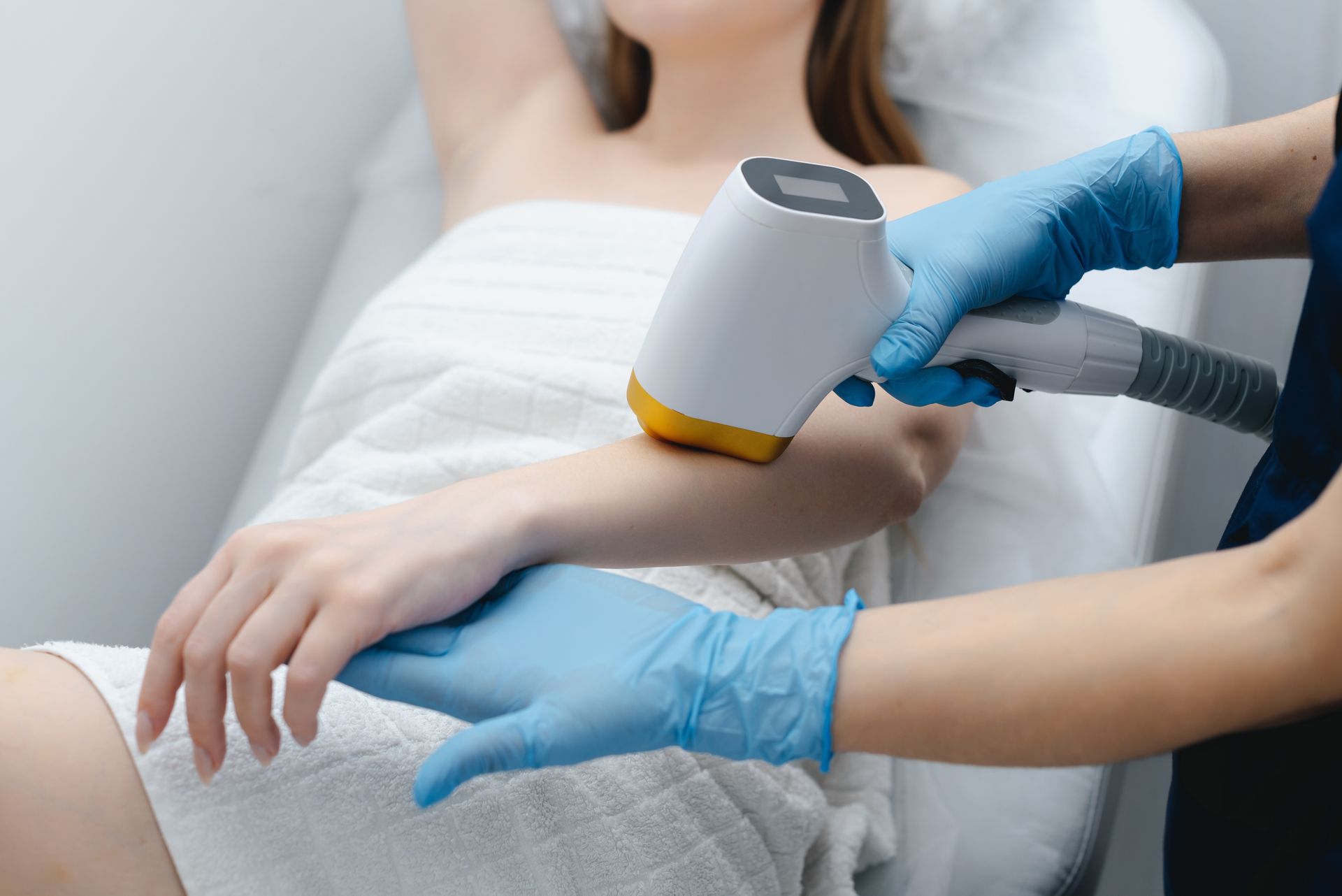 Laser hair removal.