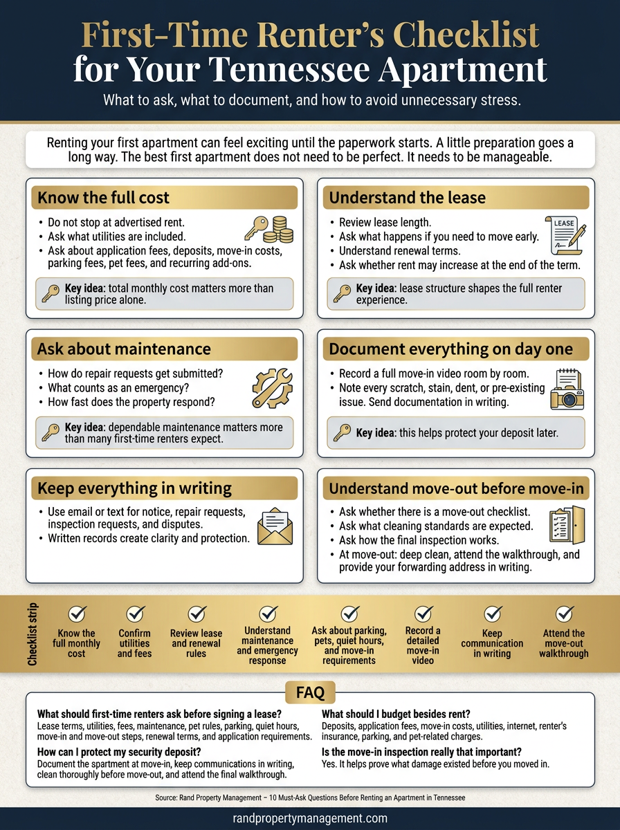 First-Time Renter's Checklist