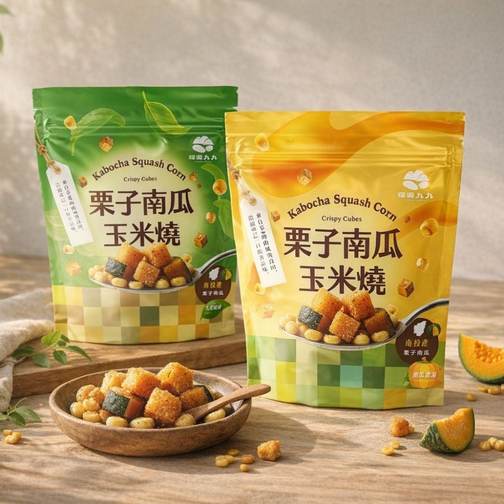 栗子南瓜玉米燒-九層塔香/玉米濃湯