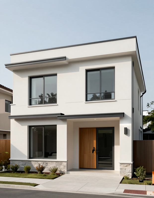 Fachada residencial moderna