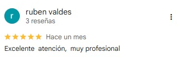 Review by ruben valdes with 5 stars. Says