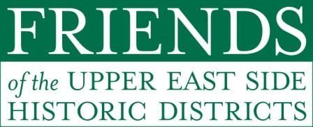 Logo for Friends of the Upper East Side Historic Districts, green and white text.
