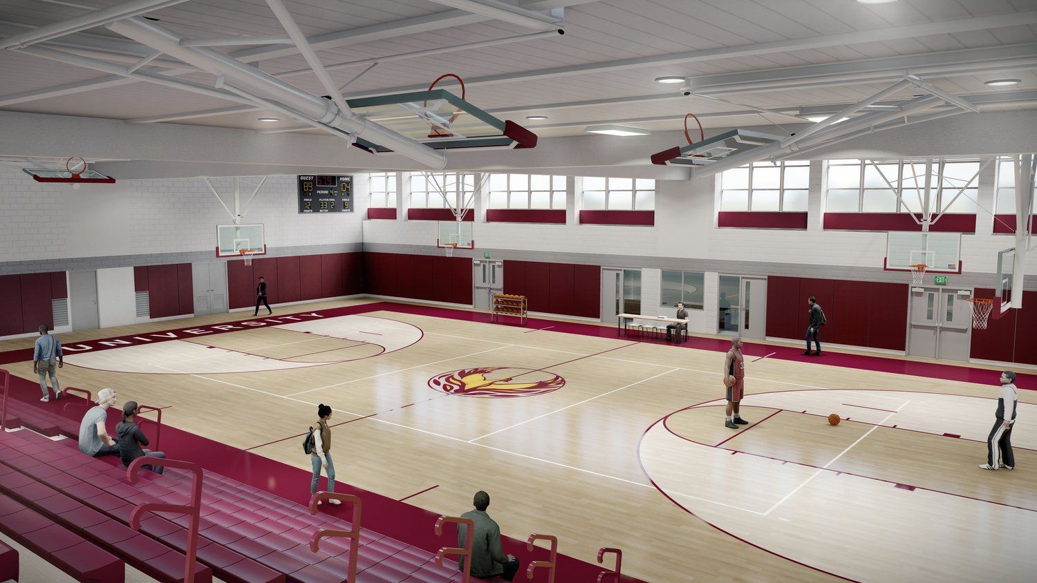 New Gymnasium at University High School renovation by CTS Group