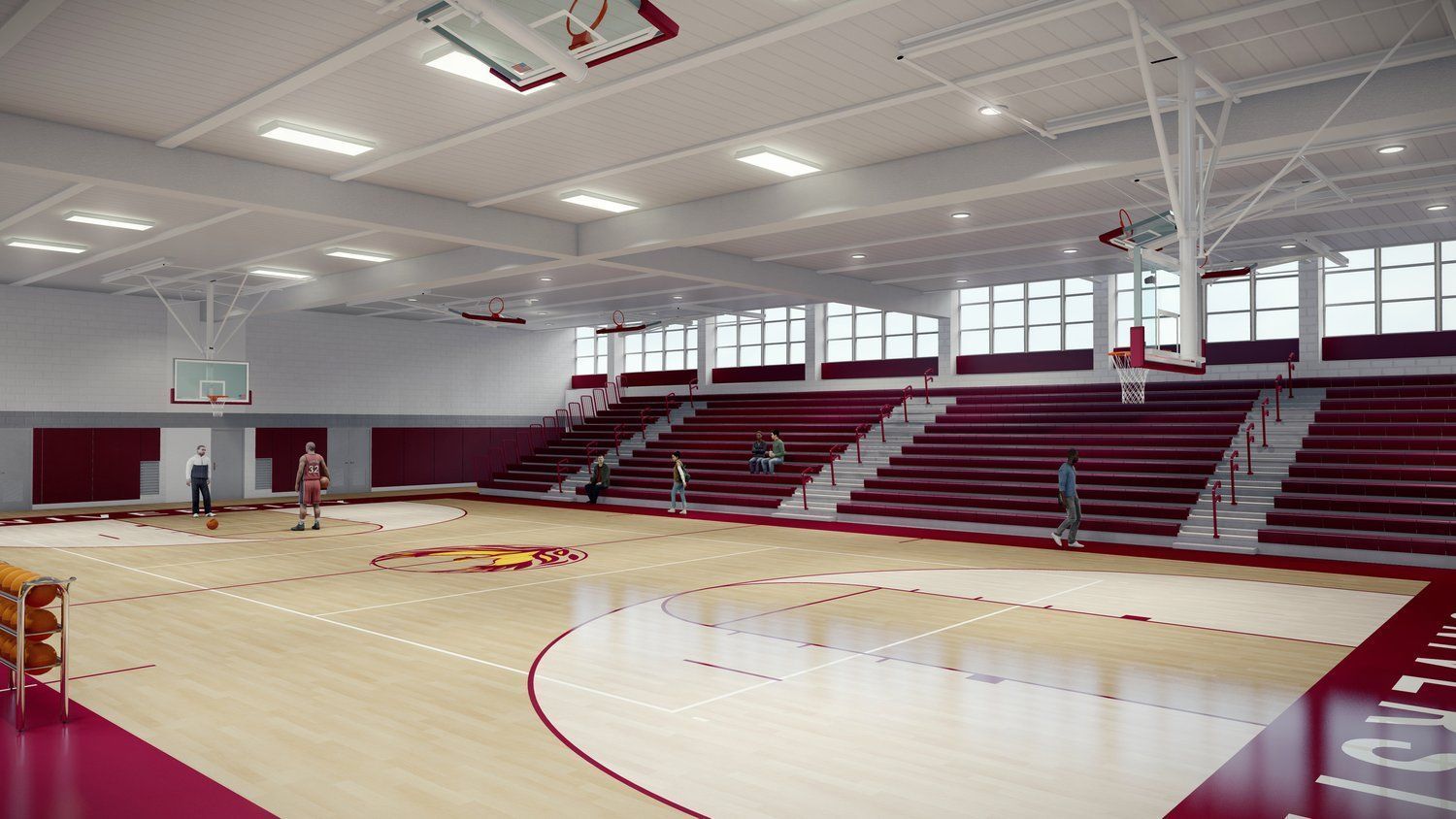 New Gymnasium at University High School renovation by CTS Group