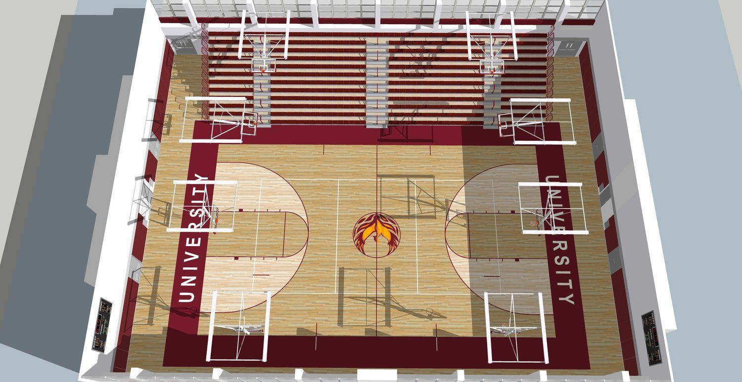 New Gymnasium at University High School renovation by CTS Group