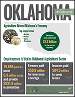 A magazine cover for oklahoma agriculture drives oklahoma 's economy.