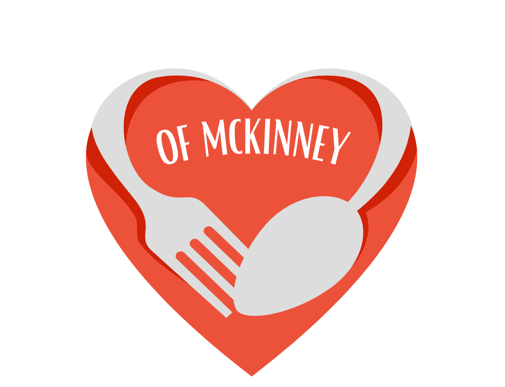 A red heart with the words of mckinney on it