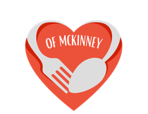 A red heart with the words of mckinney on it